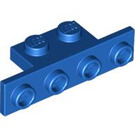 LEGO Blau Halterung 1 x 2 - 1 x 4 mit quadratischen Ecken (2436)