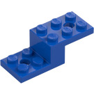 LEGO Bleu Support 2 x 5 x 1.3 avec des trous (11215 / 79180)