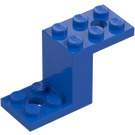 LEGO Blå Fäste 2 x 5 x 2.3 och inre knopphållare (28964 / 76766)