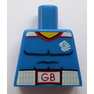 LEGO Blue Brawny Boxer Torso without Arms (973)