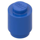 LEGO Blue Brick 1 x 1 Round with Solid Stud