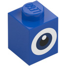 LEGO Blue Brick 1 x 1 with Eye (3005 / 95020)