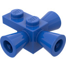 LEGO Bleu Brique 1 x 1 avec Positioning Rockets (3963)