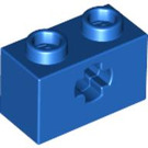 LEGO Blue Brick 1 x 2 with Axle Hole ('X' Opening) (32064)