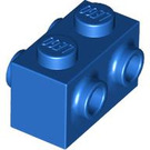 LEGO Bleu Brique 1 x 2 avec Goujons sur Côtés opposés (52107)
