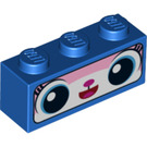 LEGO Blue Brick 1 x 3 with Smiling Unikitty Face (3622 / 17958)