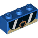 LEGO Blau Backstein 1 x 3 mit Sunglasses (3622 / 39031)