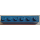 LEGO Blue Brick 1 x 6 without Bottom Tubes, with Cross Supports