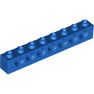 LEGO Blauw Steen 1 x 8 met Gaten (3702)