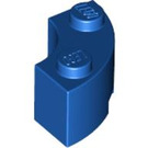 LEGO Blue Brick 2 x 2 Round Corner with Stud Notch and Hollow Underside (3063 / 45417)