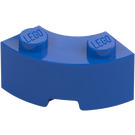 LEGO Azul Ladrillo 2 x 2 Circular Esquina con muesca para espiga y parte inferior reforzada (85080)