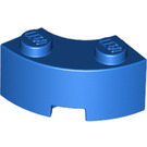 LEGO Blau Backstein 2 x 2 Runden Ecke mit Bolzenkerbe und verstärkter Unterseite (85080)