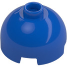 LEGO Blau Stein 2 x 2 Rund mit Dome oben (Hohlnoppen, Achshalter) (3262 / 30367)