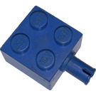 LEGO Blauw Steen 2 x 2 met Pin en geen asgat (4730)