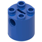 LEGO Bleu Brique 2 x 2 x 2 Rond avec support d'axe inférieur 'x' Shape '+' Orientation (30361)