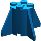 LEGO Blue Brick 2 x 2 x 2 Round with Fins (4591)
