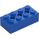 LEGO Azul Ladrillo 2 x 4 con Eje Agujeros (39789)