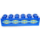LEGO Bleu Brique 2 x 6 avec Jaune et Bleu Décoration Autocollant (2456)