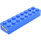 LEGO Blue Brick 2 x 8 with Rescue Sticker (3007)