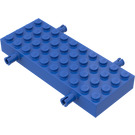LEGO Blauw Steen 4 x 10 met Wiel Holders (30076 / 66118)