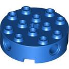 LEGO Bleu Brique 4 x 4 Rond avec des trous (6222)