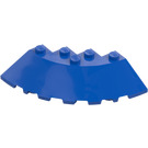 LEGO Blue Brick 6 x 6 Round (25°) Corner (95188)