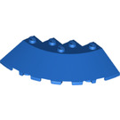 LEGO Blauw Steen 6 x 6 Ronde (25°) Hoek (95188)