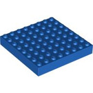 LEGO Blauw Steen 8 x 8 (4201 / 43802)