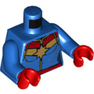 LEGO Bleu Captain Marvel Minifig Torse (973 / 76382)