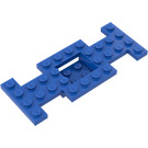 LEGO Blue Car Base 4 x 10 x 0.67 with 2 x 2 Open Center (4212)