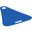 LEGO Bleu Carousel Roof Chiffon, Triangulaire avec Haut et Bas des trous (14119)