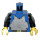 LEGO Sininen Linna Vartalo jossa Breastplate ja Musta Käsivarret (973 / 73403)