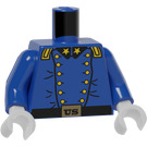 LEGO Blauw Cavalry Colonel Torso (973)