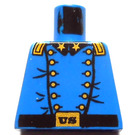 LEGO Blau Cavalry Colonel Torso ohne Arme (973)