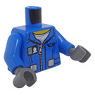 LEGO Blue City Square Helicopter Pilot Minifig Torso (973 / 76382)