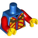 LEGO Bleu Classic King Minifig Torse (973 / 88585)