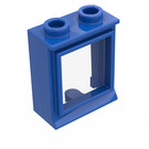 LEGO Blauw Classic Venster 1 x 2 x 2 met vast glas