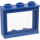 LEGO Blue Classic Window 1 x 3 x 2 with Fixed Glass and Short Sill