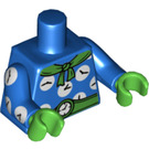LEGO Bleu Clock King Minifig Torse (973 / 88585)