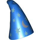 LEGO Blue Cone Hat with Silver Stars and Golden Moon Pattern (18059 / 27493)