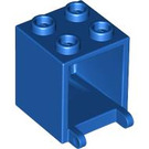 LEGO Blue Container 2 x 2 x 2 with Recessed Studs (4345 / 30060)