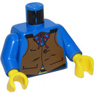 LEGO Blue Cowboy Blue Shirt Torso (973)