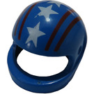 LEGO Blue Crash Helmet with Red Lines and White Stars (2446 / 81883)