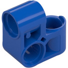 LEGO Blue Cross Block Bent 90 Degrees with Three Pinholes (44809)