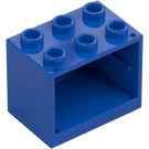 LEGO Blauw Kast 2 x 3 x 2 met verzonken noppen (92410)