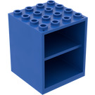 LEGO Bleu Armoire 4 x 4 x 4 Homemaker avec trous pour porte-porte