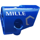 LEGO Blue Curved Panel 2 Right with 'MILLE' Sticker (87086)