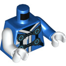 LEGO Blue Digi Jay Minifig Torso (973 / 76382)
