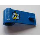 LEGO Blue Door 1 x 3 x 1 Left with running banana Sticker (3822)