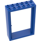 LEGO Blauw Deur Kader 2 x 6 x 7  (4071)